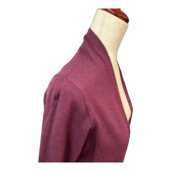 Evolution by Cyrus Womens Cardigan~Size M~Burgandy Soft Open Front~NWT  L1 06 - Picture 4 of 10